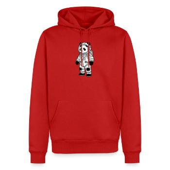 Combinaison spatiale panda bear - Sweat à capuche Premium bio Homme - rouge - Devant - Nico (187cm)