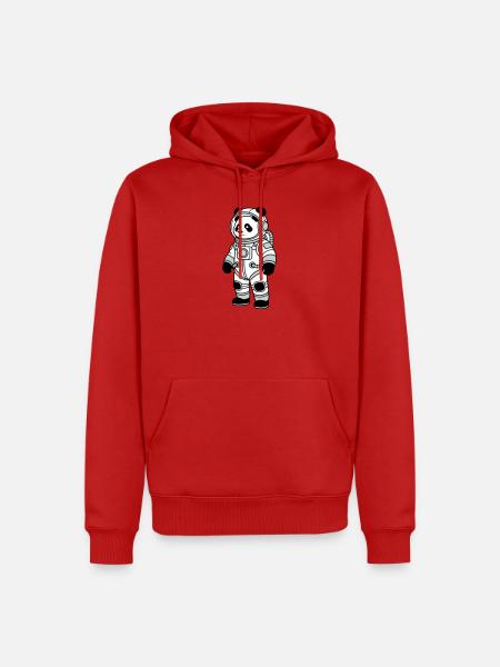 Combinaison spatiale panda bear - Sweat à capuche Premium bio Homme - rouge