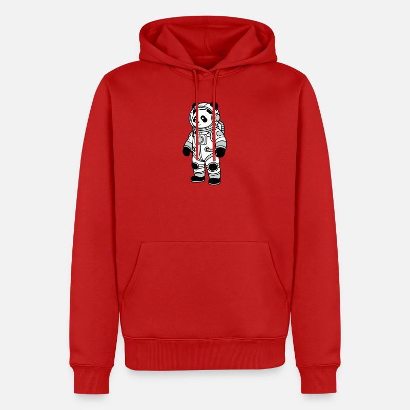Combinaison spatiale panda bear - Sweat à capuche Premium bio Homme - rouge