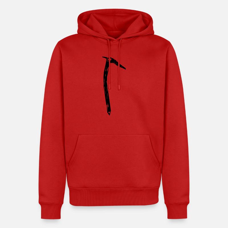 Eispickel - Männer Premium Bio Hoodie - Rot