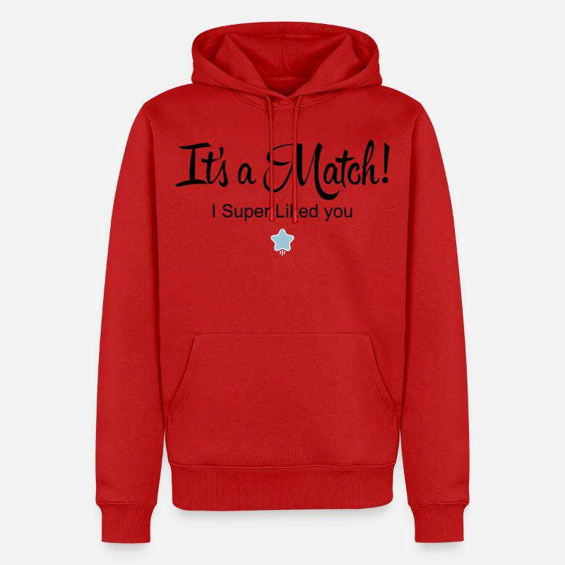 It's a Match! - Sweat à capuche Premium bio Homme - rouge