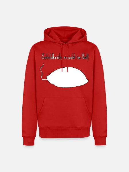 Schildkröte lustiger Wortwitz, zweideutiger Humor - Männer Premium Bio Hoodie - Rot