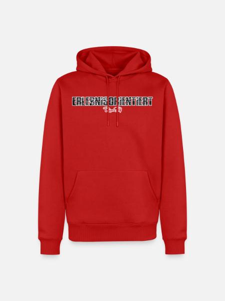 erlebnisorientiert - Männer Premium Bio Hoodie - Rot
