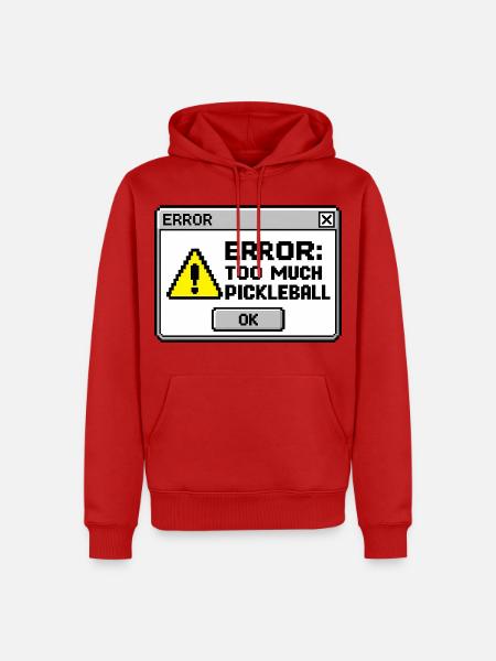 Pickleball Leidenschaft Ballsport Geschenk - Männer Premium Bio Hoodie - Rot