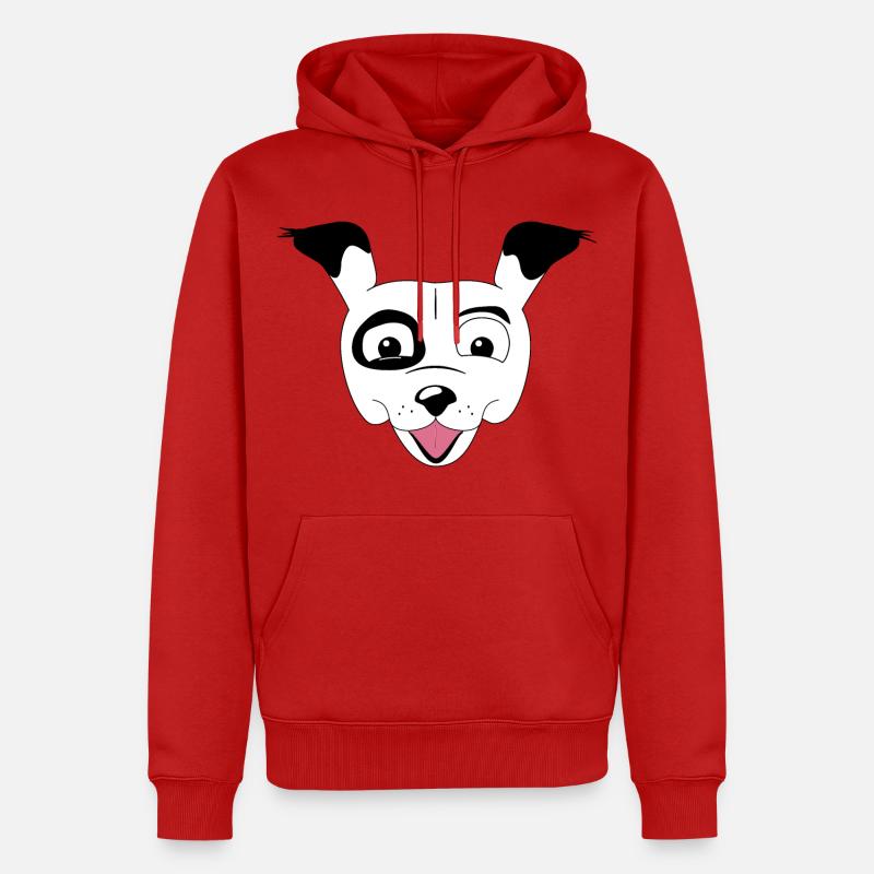 Mohn - Männer Premium Bio Hoodie - Rot