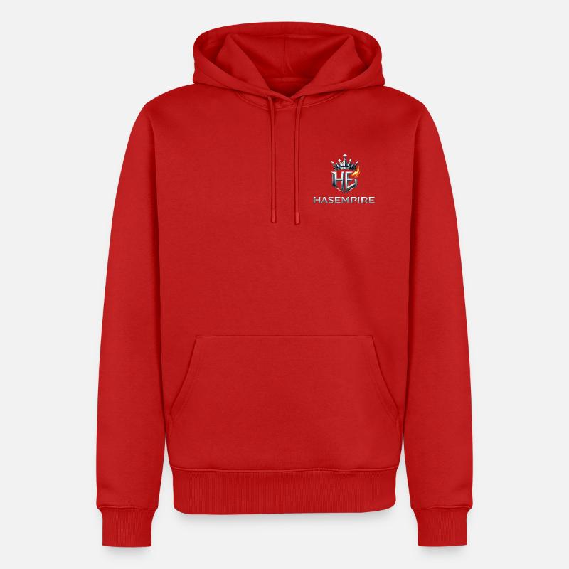 HAS Empire - Sweat à capuche Premium bio Homme - rouge