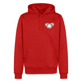 Visage de souris cool et décontracté - Sweat à capuche Premium bio Homme - rouge - Devant - Nico (187cm)