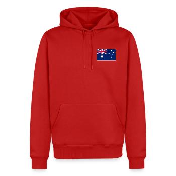 Australia Flag Classic Frame - Männer Premium Bio Hoodie - Rot - Vorne - Nico (187cm)