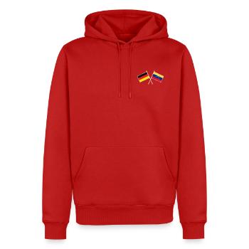 Germany and Venezuela Friendship Flags - Männer Premium Bio Hoodie - Rot - Vorne - Nico (187cm)