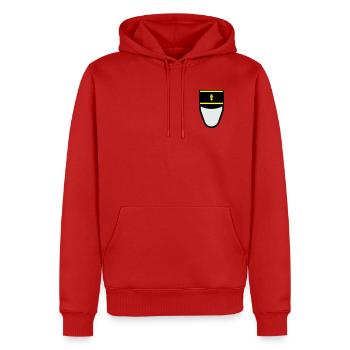 Gendarm Képi G.M. (Mobile Constable) - Männer Premium Bio Hoodie - Rot - Vorne - Nico (187cm)