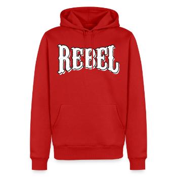 rebel dieb rowdy rebell bandit hustler gang crime - Männer Premium Bio Hoodie - Rot - Vorne - Nico (187cm)