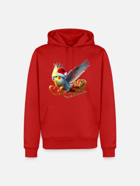 Weihnachtsnymph (02) - Männer Premium Bio Hoodie - Rot