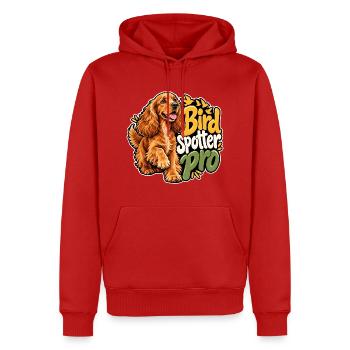 Englischer Cocker Spaniel - Männer Premium Bio Hoodie - Rot - Vorne - Nico (187cm)