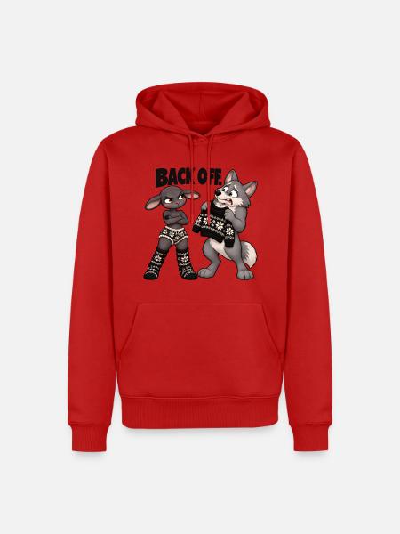 Schwarzes Schaf – Zurück - Männer Premium Bio Hoodie - Rot