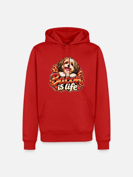 Havanisch - Männer Premium Bio Hoodie - Rot