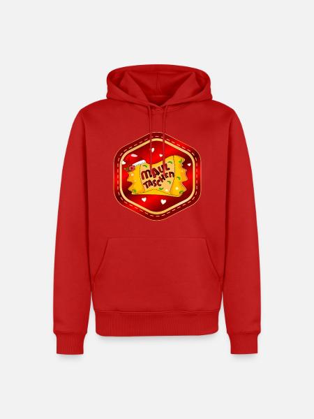 Weihnachten Schwäbische Maultaschen - Männer Premium Bio Hoodie - Rot
