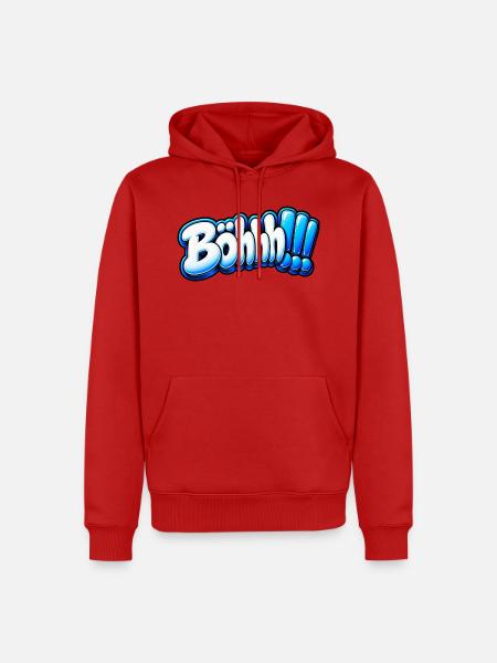 Böhhh!!! – Lustiger Spruch - Männer Premium Bio Hoodie - Rot