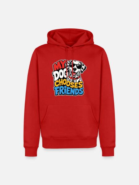 Dalmatiner - Männer Premium Bio Hoodie - Rot