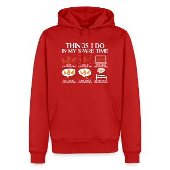 Arrowhead Hunting Pfeilspitzen Sammler - Männer Premium Bio Hoodie - Rot - Vorne - Nico (187cm)