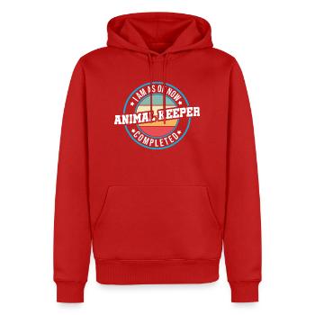 I Am As Of Now Animal Keeper Completed Animal Love - Männer Premium Bio Hoodie - Rot - Vorne - Nico (187cm)