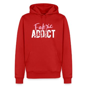 Nähen Und Schneidern Für Näher - Männer Premium Bio Hoodie - Rot - Vorne - Nico (187cm)