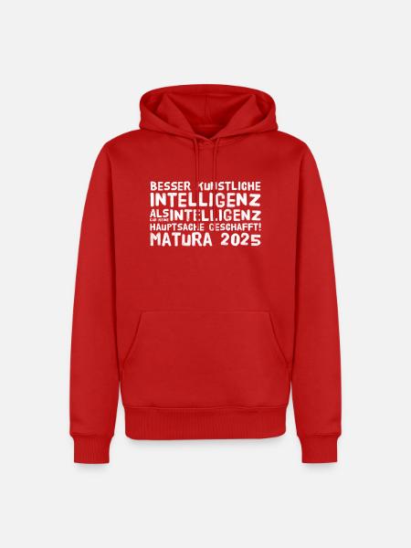Matura - Männer Premium Bio Hoodie - Rot