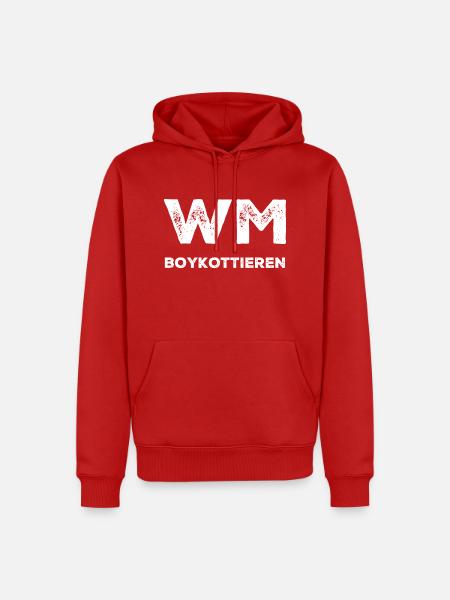 WM Katar - Männer Premium Bio Hoodie - Rot
