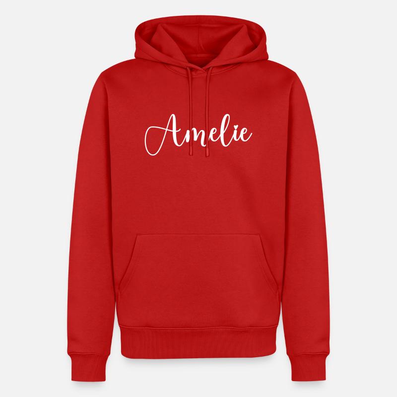 Nom d’Amélie - Sweat à capuche Premium bio Homme - rouge