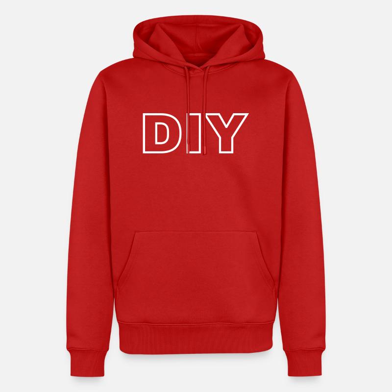 BRICOLAGE - Sweat à capuche Premium bio Homme - rouge