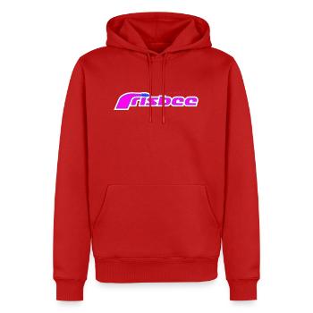 ultimate frisbee purple - Männer Premium Bio Hoodie - Rot - Vorne - Nico (187cm)
