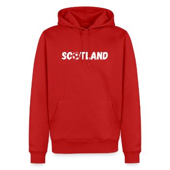 Écosse Football - Sweat à capuche Premium bio Homme - rouge - Devant - Nico (187cm)