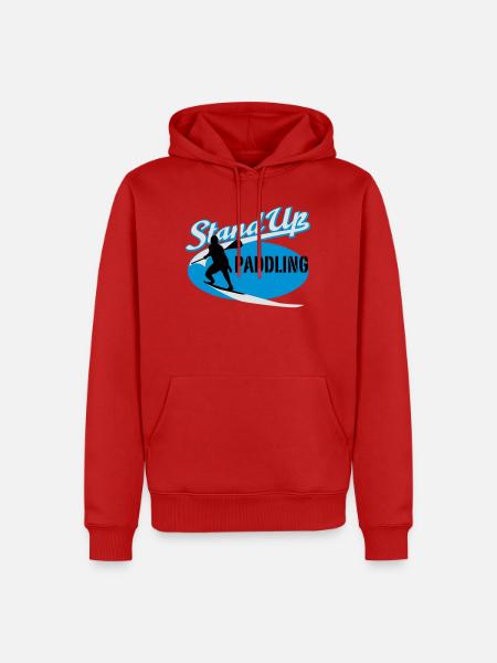 Stand Up Paddling - Männer Premium Bio Hoodie - Rot