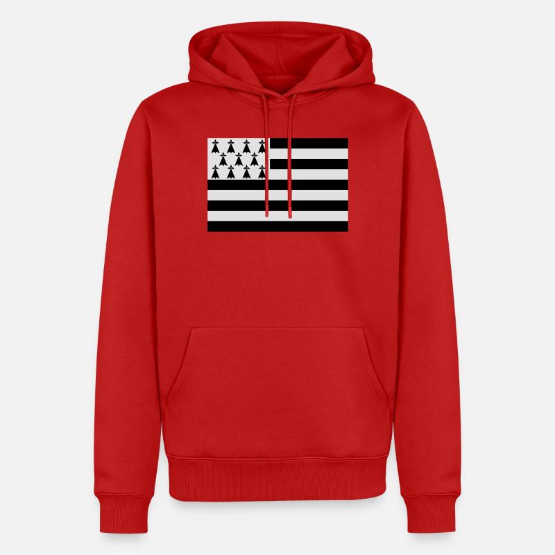 Bretagne ! - Sweat à capuche Premium bio Homme - rouge