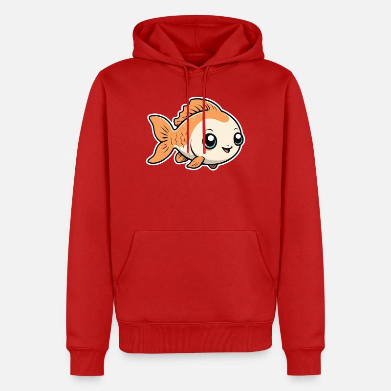 Petit Mignon Bébé Poisson Poisson - Sweat à capuche Premium bio Homme - rouge