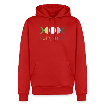 LGBTQ Pride Month - Keine Phase - Aromantic - Männer Premium Bio Hoodie - Rot - Vorne - Nico (187cm)