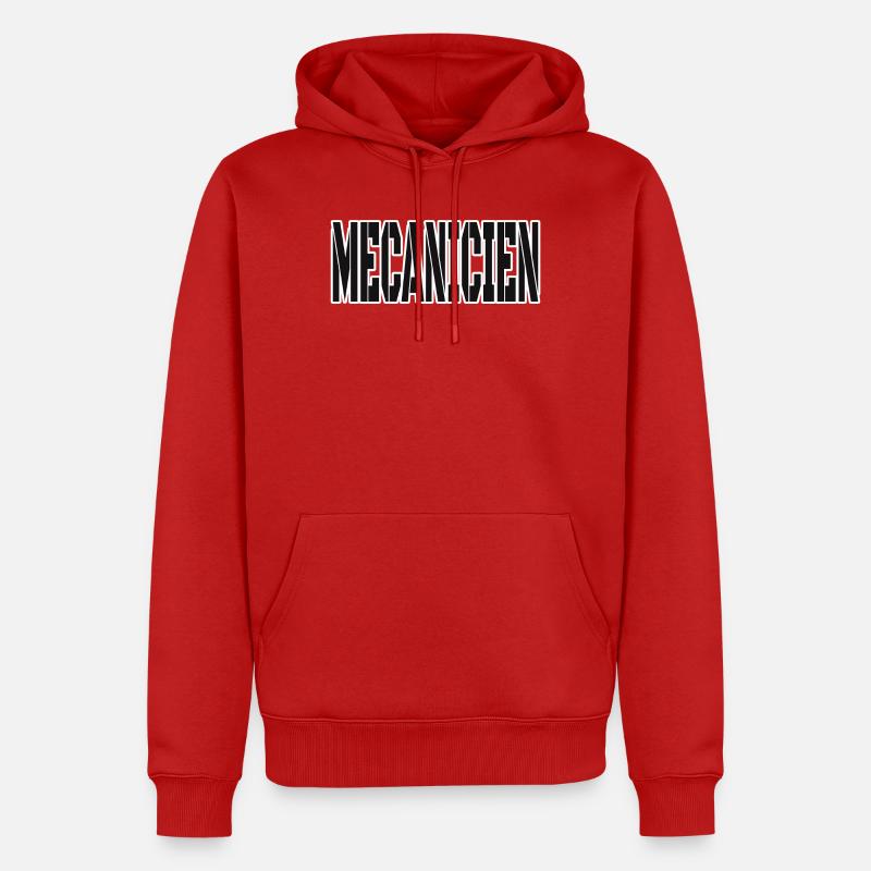 CADEAU POUR MECANICIEN - Sweat à capuche Premium bio Homme - rouge