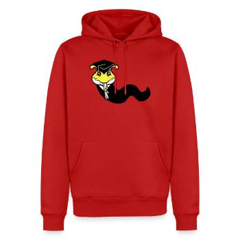 Caterpillar High School Graduation Passed College Worm - Men’s Premium Organic Hoodie - red - Front - Nico (187cm)