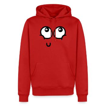 Surcharge de joie - Sweat à capuche Premium bio Homme - rouge - Devant - Nico (187cm)