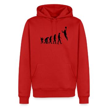 Basket Ball / Basketball / Basktet-Ball / Sport - Sweat à capuche Premium bio Homme - rouge - Devant - Nico (187cm)