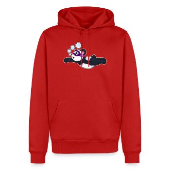 Panda Schwimmen Schwimmbrille Sommer - Männer Premium Bio Hoodie - Rot - Vorne - Nico (187cm)