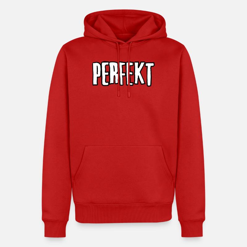 PARFAIT Typ Typ Imperfect - Sweat à capuche Premium bio Homme - rouge