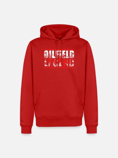 Ölfeld Bohrinsel Ölbohrinsel - Männer Premium Bio Hoodie - Rot