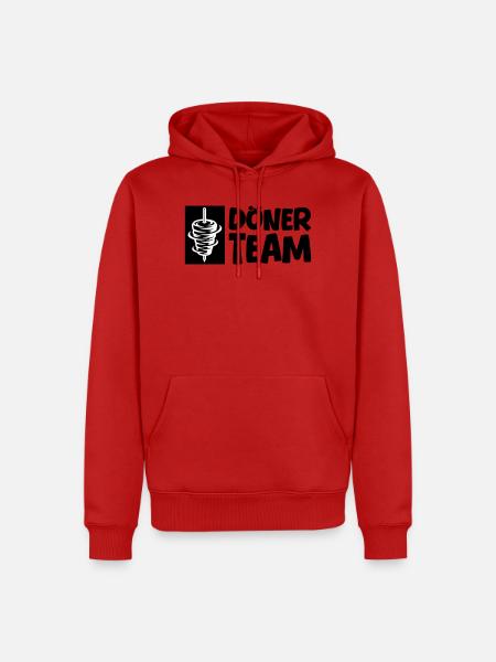 Döner Team - Männer Premium Bio Hoodie - Rot