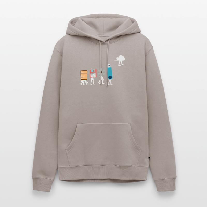 Cloud-Computing-Lustige Programmierer-Daten-KI-Software Männer Premium Bio Hoodie