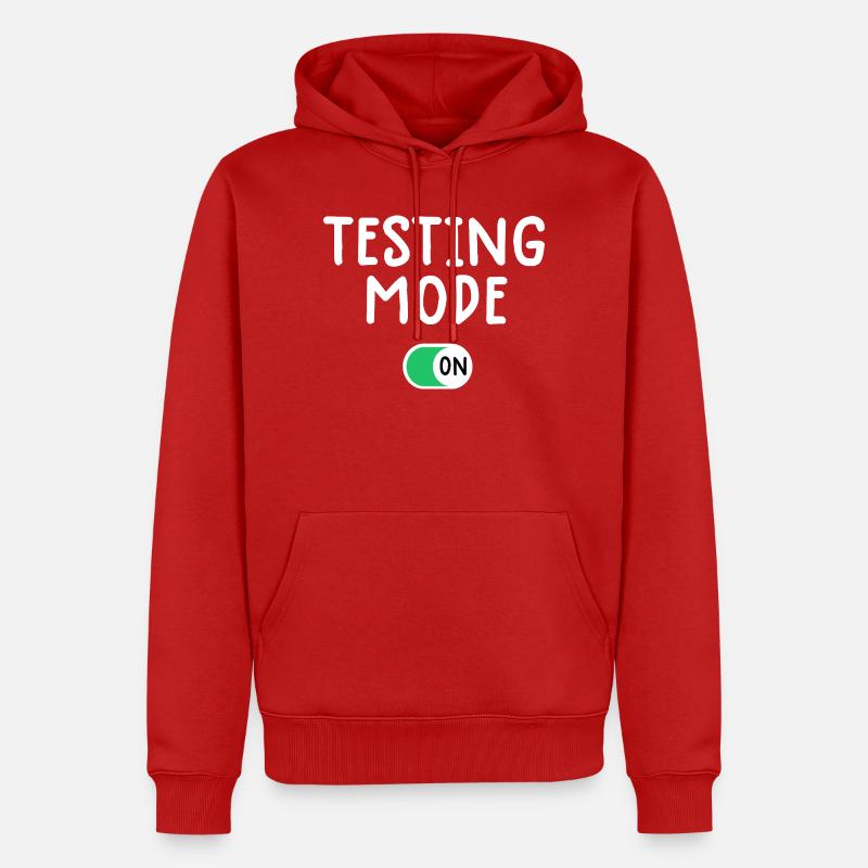 Mode test sur Graphic Tee - Sweat à capuche Premium bio Homme - rouge