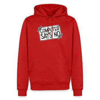 Computer Says No Lustig Programmierer Nerd Technik - Männer Premium Bio Hoodie - Rot - Vorne - Nico (187cm)