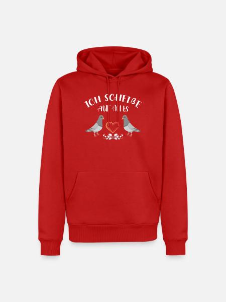Taubenflüsterer brieftaubenzucht Taubenzüchter - Männer Premium Bio Hoodie - Rot