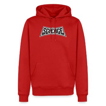 Science Science Statement Nerd Education Saying - Men’s Premium Organic Hoodie - red - Front - Nico (187cm)