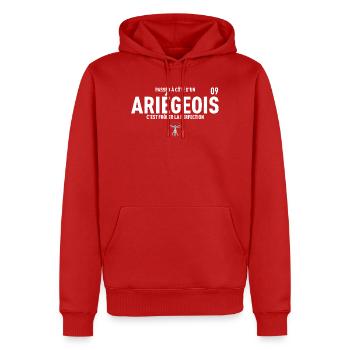 Passer A Cote D Un Ariegeois C Est Froler La Pe... - Sweat à capuche Premium bio Homme - rouge - Devant - Nico (187cm)