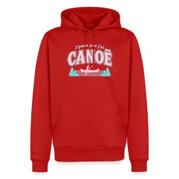 J'peux pas j'ai CANOE - Sweat à capuche Premium bio Homme - rouge - Devant - Nico (187cm)